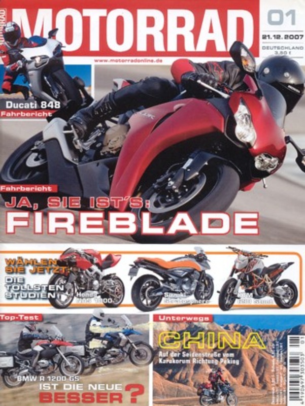 M200801-800 MOTORRAD 1/2008 – Test BMW R 1200 GS 2007/2008; Test Ducati 848