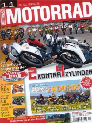 MOTORRAD 11/2008 – Top-Test Honda CB 1000 R; BMW F 650 GS im Vergleich