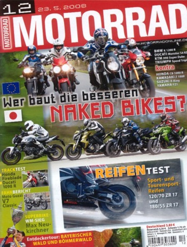 Titelbild: MOTORRAD 12/2008 – Zubehör Yamaha YZF-R1; Gebrauchtkauf Kawasaki VN 2000