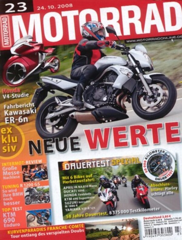 M200823-800 MOTORRAD 23/2008 – Top-Test KTM 690 Enduro; Zubehör-Tipps BMW R 1200 GS