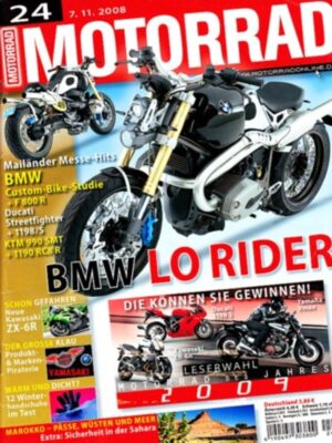MOTORRAD 24/2008 – Top-Test Buell 1125 CR; Zubehör/Dauertest Aprilia NA 850 Mana