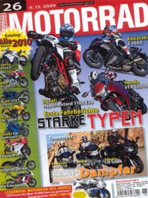 MOTORRAD 26/2009 – BMW K 1300 GT vs. Kawasaki 1400GTR vs. Yamaha FJR 1300 A