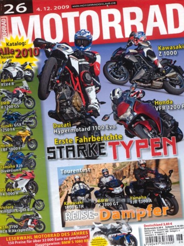 MOTORRAD 26/2009 – BMW K 1300 GT vs. Kawasaki 1400GTR vs. Yamaha FJR 1300 A