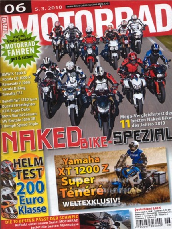 Titelbild: MOTORRAD 6/2010 – Top-Test BMW R 1200 RT; Erinnerungen Kawasaki Z 750 Turbo