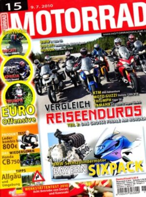 MOTORRAD 15/2010 – Yamaha XT 1200 Z Super Ténéré im Vergleich; Erinnerungen Honda CB 750 Four