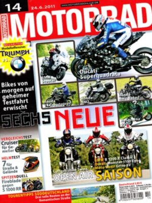M201114-800 MOTORRAD 14/2011 – BMW S 1000 RR vs. Honda Fireblade; Gebrauchtkauf Honda CBF 600 / S