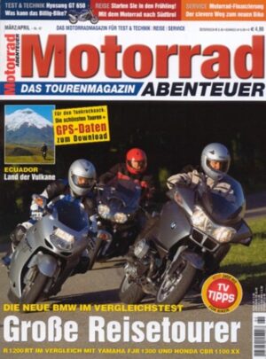 Motorrad Abenteuer 2/2005 – BMW R 1200 RT vs. Yamaha FJR 1300 A vs. Honda CBR 1100 XX