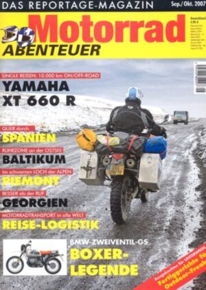 Motorrad Abenteuer 9/10 2007 – Test Yamaha XT 660 R