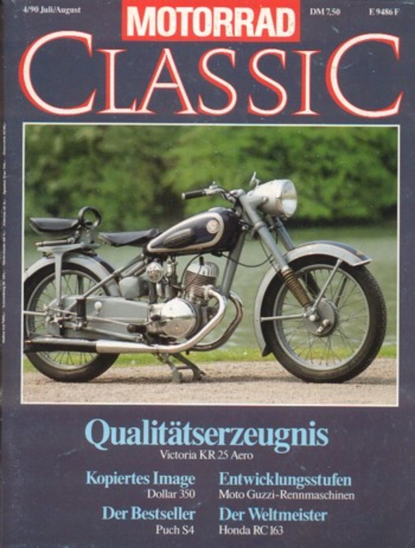 Titelbild: Motorrad Classic 04/1990 – Moto Guzzi Dondolino, Victoria KR 25 Aero