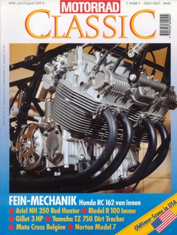Titelbild: Motorrad Classic 04/1994 – Ariel NH 350 Red Hunter, Honda RC 162