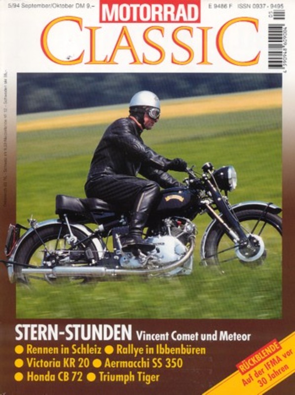 Motorrad Classic 05/1994 – Vincent Comet, Honda CB 72