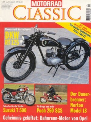 Motorrad Classic 04/1996 – DKW RT 125, Puch 250 SGS