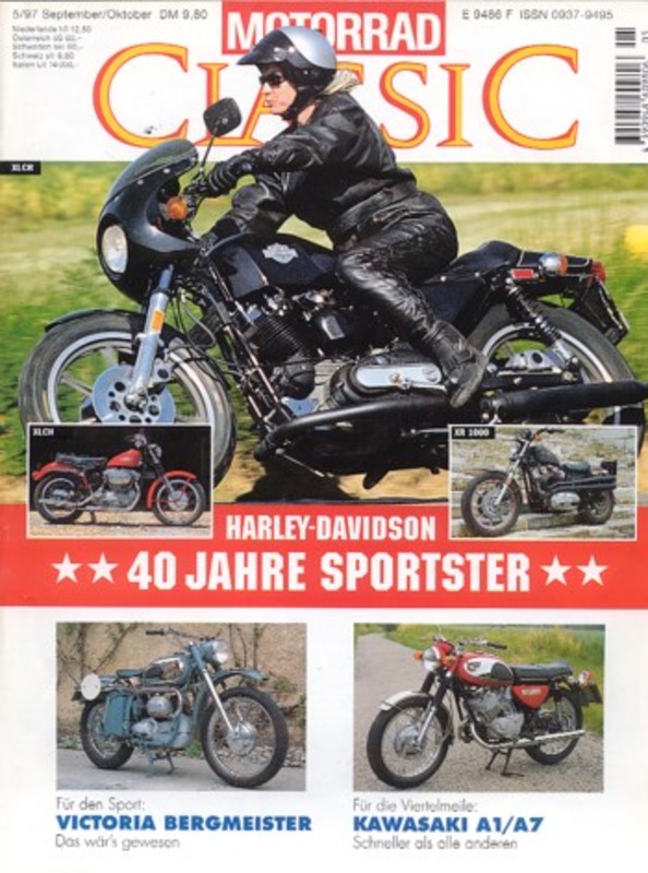 Titelbild: Motorrad Classic 05/1997 – Harley-Davidson Sportster; Kawasaki A1 und A7