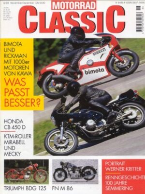 Motorrad Classic 06/1999 – Bimota KB1, Rickman CR 1000