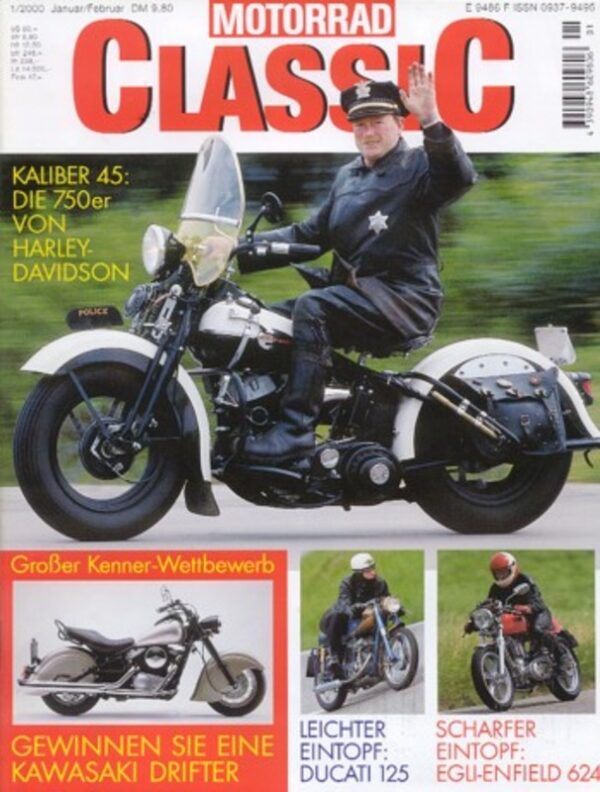 Motorrad Classic 01/2000 – Harley 45 WL, Egli Enfield 624