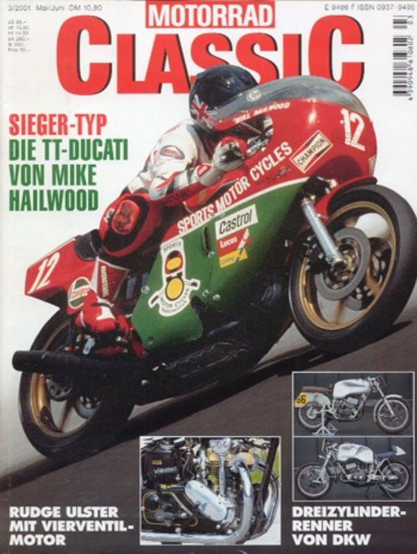 Titelbild: Motorrad Classic 03/2001 – Ducati 900 TT1 von Mike Hailwood