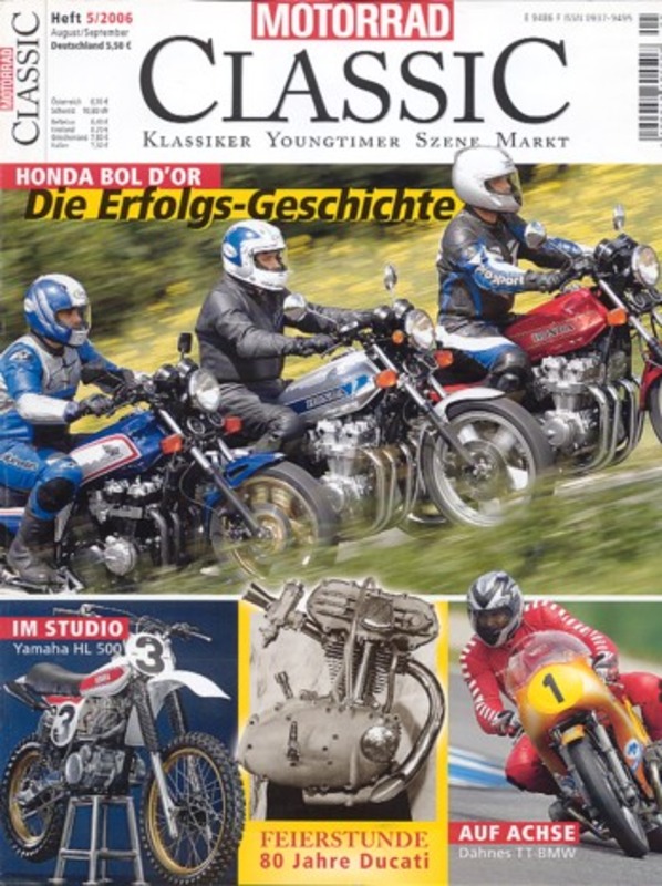Titelbild: Motorrad Classic 05/2006 – Honda CB 750 F + CB 900 F + CB 1100 F, DKW RT 200