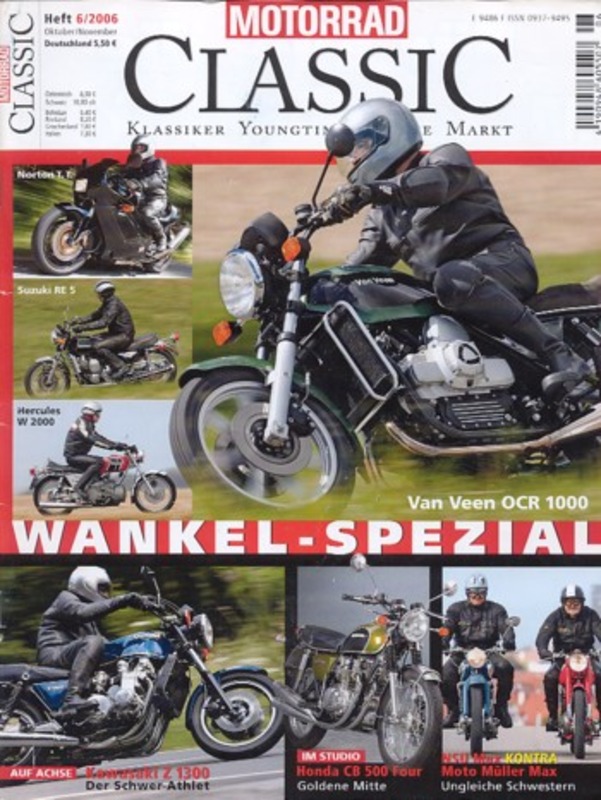 Motorrad Classic 06/2006 – Hercules W 2000, Honda CB 500 Four