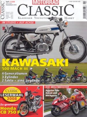 Motorrad Classic 02/2008 – Kawasaki 500 H1, Ducati Desmosedici GP7