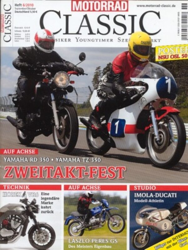 Motorrad Classic 06/2010 – Yamaha RD 350 LC, Yamaha TZ 350 G
