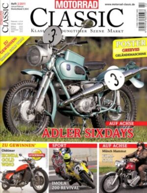 Motorrad Classic 02/2011 – Yamaha TX 750, Adler MBS 250 G Sixdays