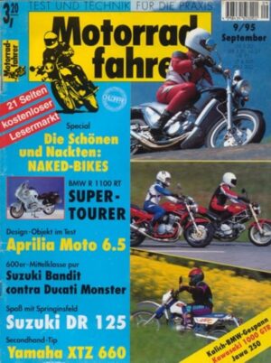 Motorradfahrer 9/1995 – Ducati Monster 600 vs. Suzuki GSF 600 Bandit