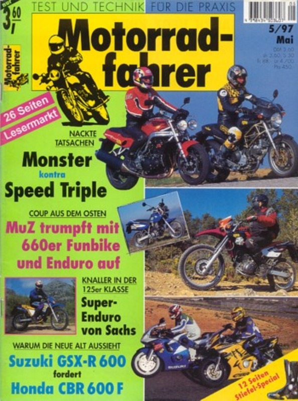 Motorradfahrer 5/1997 – Honda CBR 600 F vs. Suzuki GSX-R 600