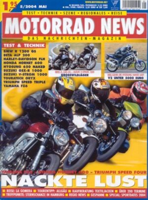 MN200405-800 MOTORRAD NEWS 5/2004 – BMW R 1200 GS vs. Suzuki V-Strom 1000