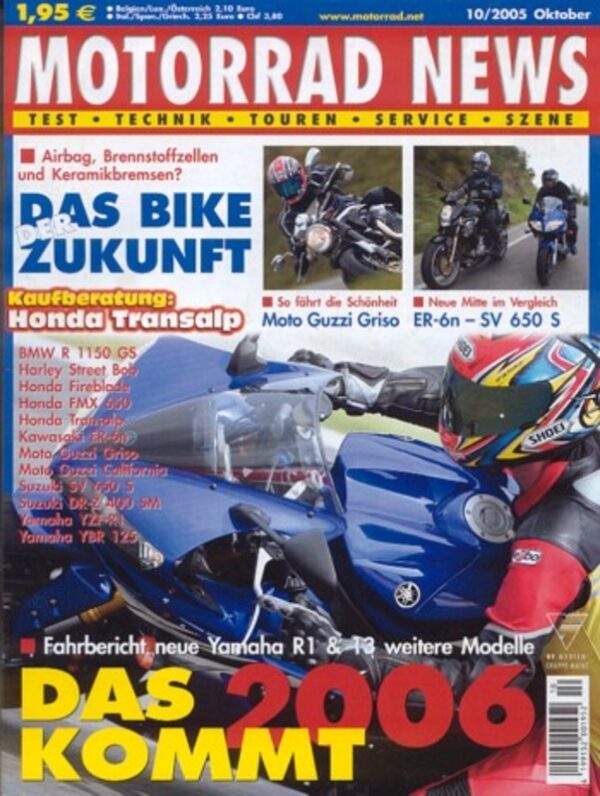MOTORRAD NEWS 10/2005 – Vergleich Kawasaki ER-6n vs. Suzuki SV 650 S