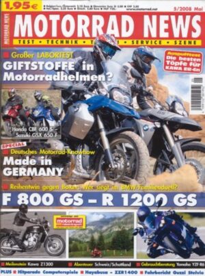 MOTORRAD NEWS 5/2008 – Vergleich BMW F 800 GS vs. R 1200 GS