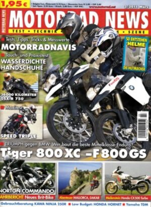 MN201103-800 MOTORRAD NEWS 3/2011 – Vergleich BMW F 800 GS vs. Triumph Tiger 800 XC