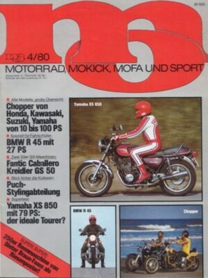 MO 4/1980 – Yamaha XS 850, Yamaha TZ 250, BMW R 45