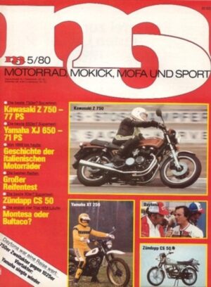 MO 5/1980 – Kawasaki Z 750, Yamaha XJ 650, Morini 3 1/2