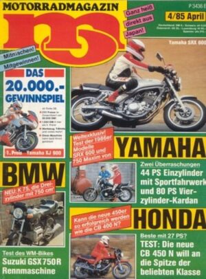 MO 4/1985 – Honda CB 450 N, Hercules 80 Replica, BMW K 75