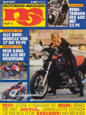 MO 4/1987 – Kawasaki KLR 650, Honda CB 900 Bol d'Or