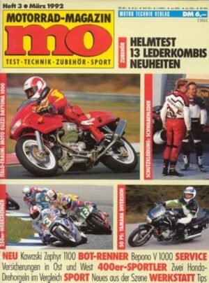 MO 3/1992 – Moto Guzzi Daytona 1000, Kawasaki Zephyr 1100