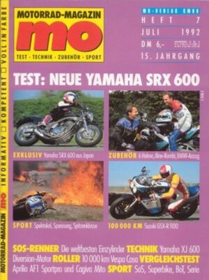 MO 7/1992 – Yamaha SRX 600, Vespa Cosa 200, Suzuki GN 250
