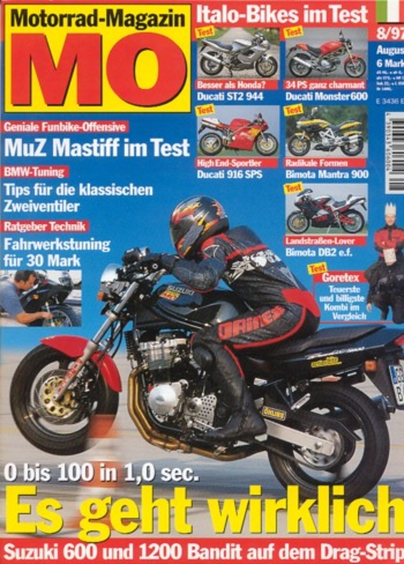 MO199708-800 MO 8/1997 – Test Ducati ST2; Vergleich BMW K 1200 RS vs. Yamaha GTS 1000 A