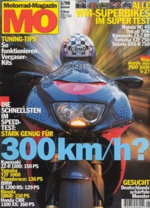 MO199801 MO 1/1998 – Kawasaki ZZ-R 1100 und andere Speedtest