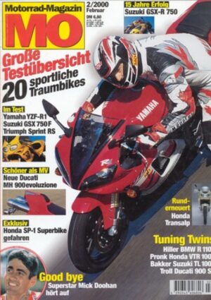 MO 2/2000 – Yamaha YZF-R1 Neuheit 2000; Vergleich Ducati Monster 750 vs. Suzuki SV 650