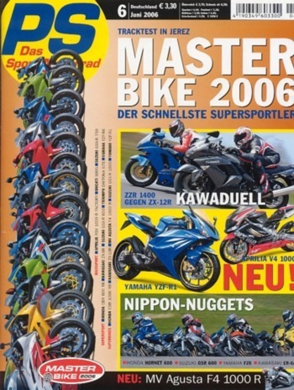 Titelbild: PS 6/2006 – Honda Hornet 600 vs. Kawasaki ER-6n vs. Suzuki GSR 600 vs. Yamaha FZ6