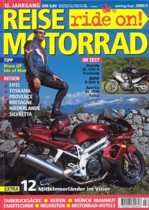 REISE MOTORRAD ride on! 3/2000 – Test Honda Transalp; Aprilia SL 1000 Falco