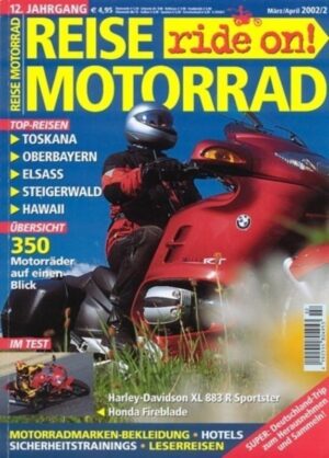 REISE MOTORRAD ride on! 2/2002 – Test Honda Fireblade; Harley Sportster 883