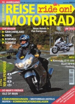REISE MOTORRAD ride on! 4/2002 – Test Honda ST 1300; Kawasaki ZZ-R 1200