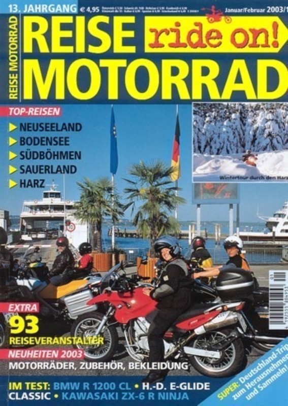 REISE MOTORRAD ride on! 1/2003 – Test Harley Electra Glide; BMW R 1200 CL