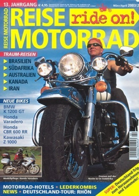 REISE MOTORRAD ride on! 2/2003 – Test BMW K 1200 GT; Honda Varadero