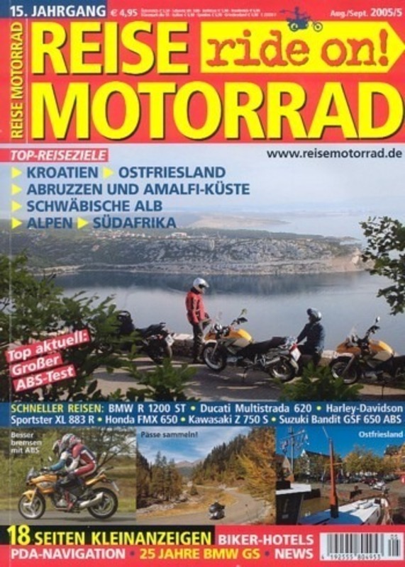 RM200505-800 REISE MOTORRAD ride on! 5/2005 – Vergleich BMW R 1200 ST vs. Honda FMX 650