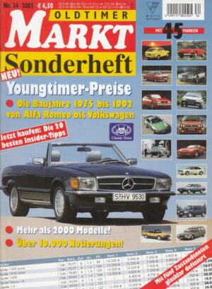 OLDTIMER MARKT Sonderheft Nr. 34 – Youngtimer-Preise 1975–1992