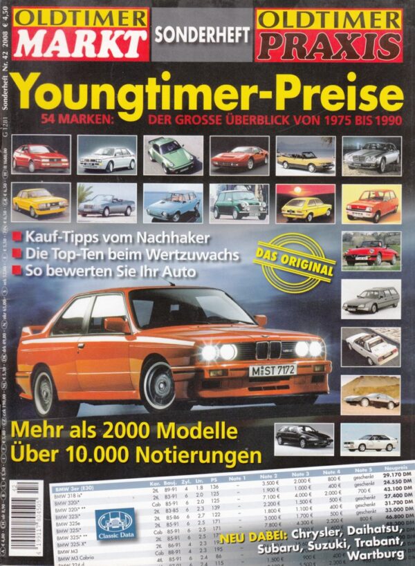 SH42 OLDTIMER MARKT Sonderheft Nr. 42 – Youngtimer-Preise 1975–1990