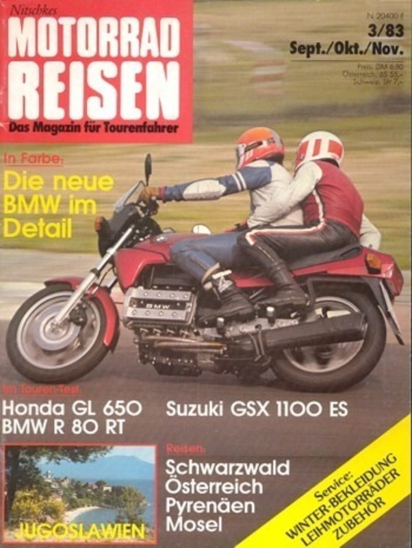Titelbild: Tourenfahrer 3/1983 – BMW R 80 RT vs. Honda GL 650; BMW K 100